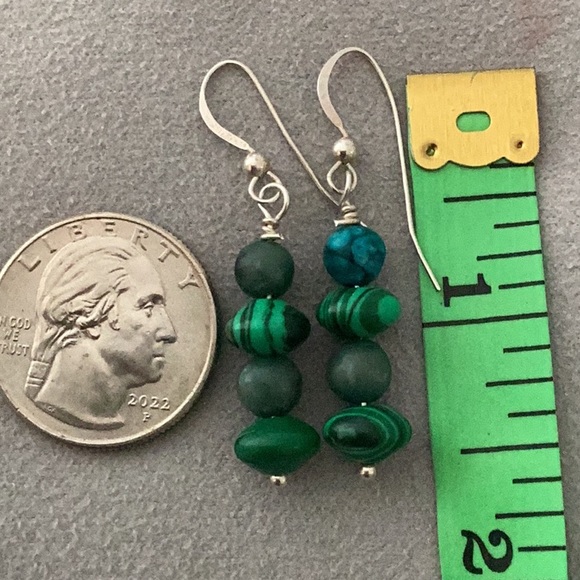 Genuine Stone Beaded Sterling Silver Earring Trio - Picture 8 of 8